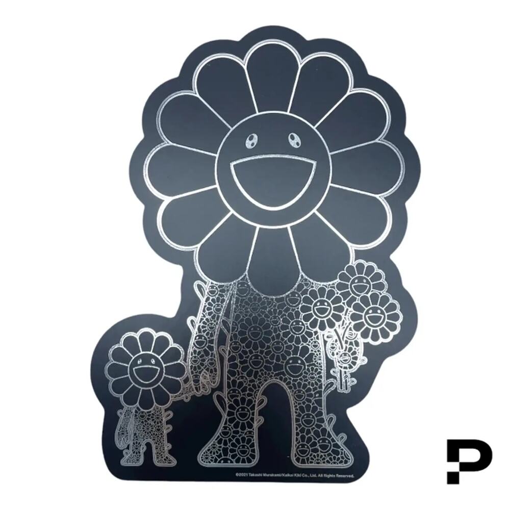 π΄ Takashi Murakami Flower Parent & Child Card - Black
